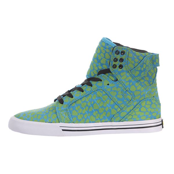 Supra Womens SkyTop High Top Shoes - Turquoise | Canada X3228-1W10